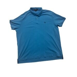 US Polo Assn. Polo Shirt Luxury Feel Short Sleeve Blue XXL (557)